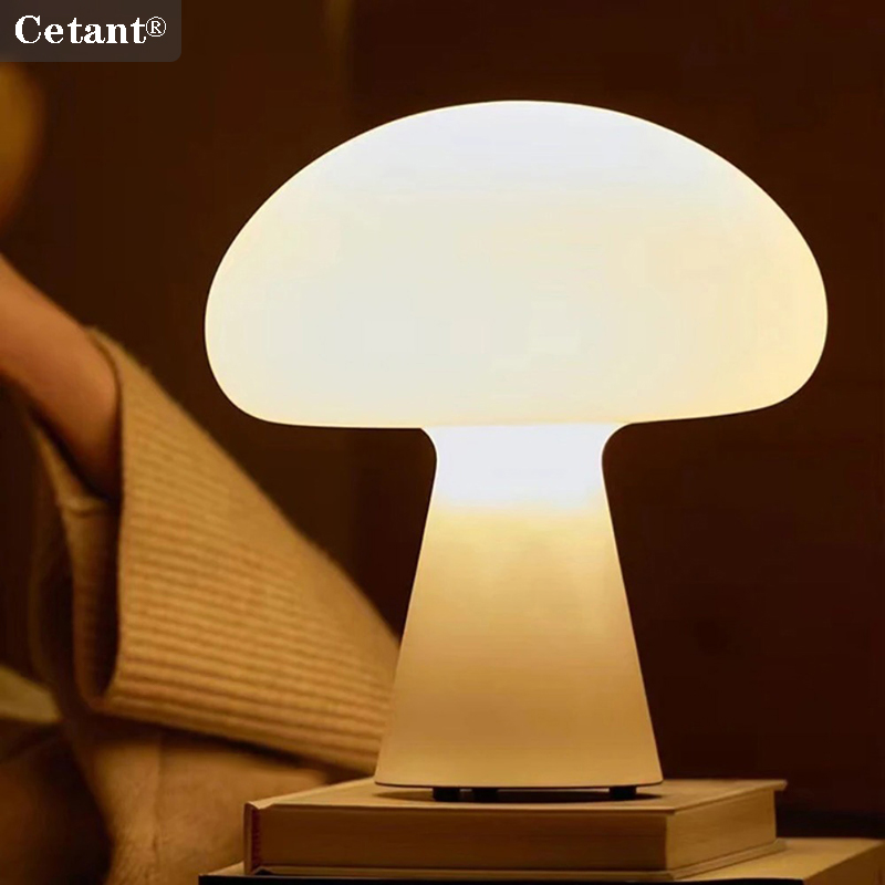 Mushroom Table Lamp - キノコ型LEDテーブルランプ 無段階調光可能 色温度・明るさ調整可能 寝室/書斎/家の装飾用LEDランプ