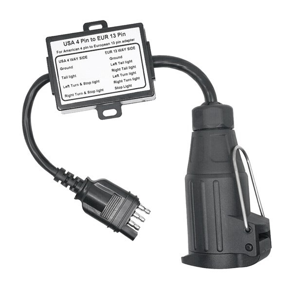 Union Lighting & Decor Hours - TM8088B 欧州連合トレーラーライトデューティーコンバーター 米国4ピンから欧州連合13ピンへ