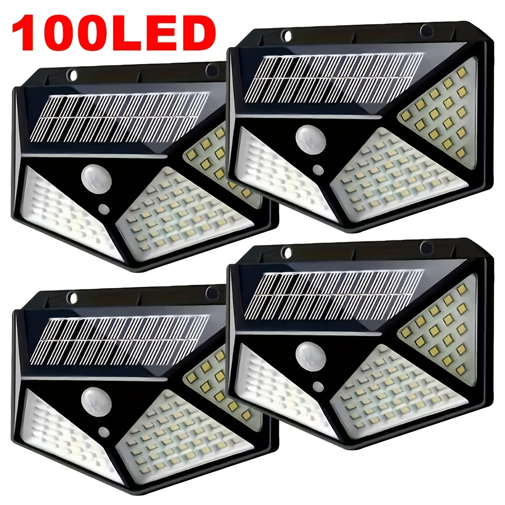 Lighting Decoration Outdoor - 100LED屋外ソーラーガーデンライト、屋外モーションセンサーライト、防水ソーラーウォールランプ（庭、フェンス、庭園、通路、階段用）
