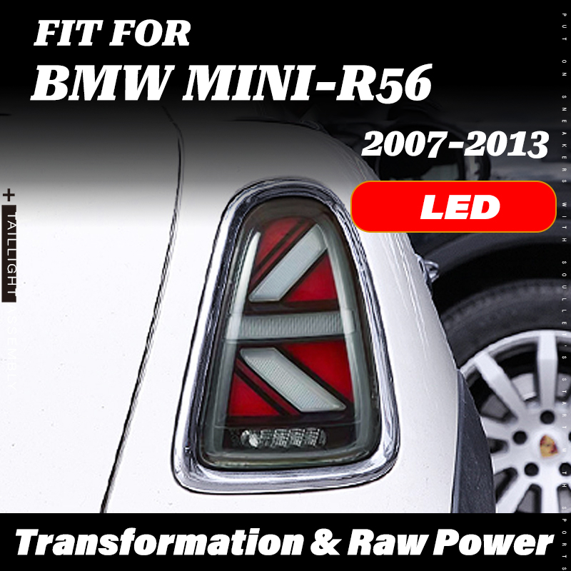 Union Lighting & Decor Hours - MINI Cooper R56（2007-2013）用F56ユニオンジャックフェイスリフトアップグレードテールライトアセンブリ（シーケンシャルダイナミックブリージングアニメーション付き）
