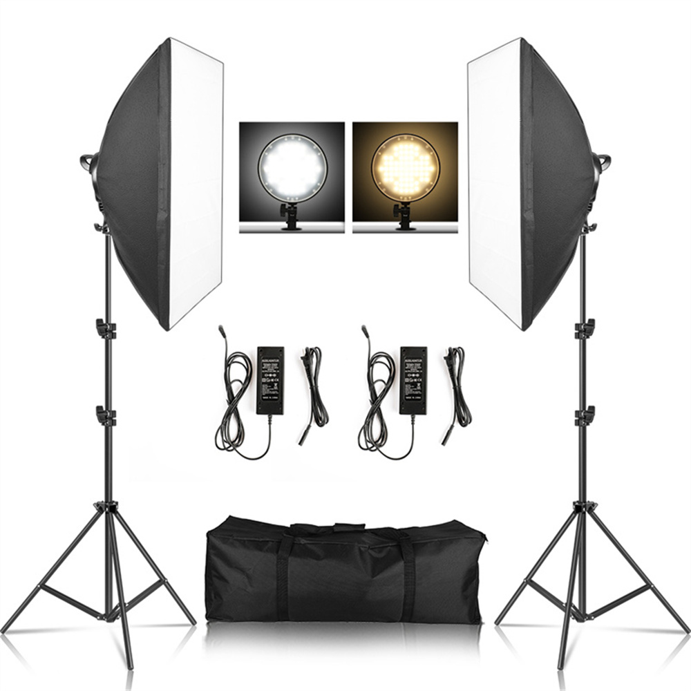 Lighting Gallery - ソフトボックスライトテント写真撮影キット写真2メートルtripiodソフトボックスディスクライトled 45ワット写真スタジオ照明撮影ランプビデオ
