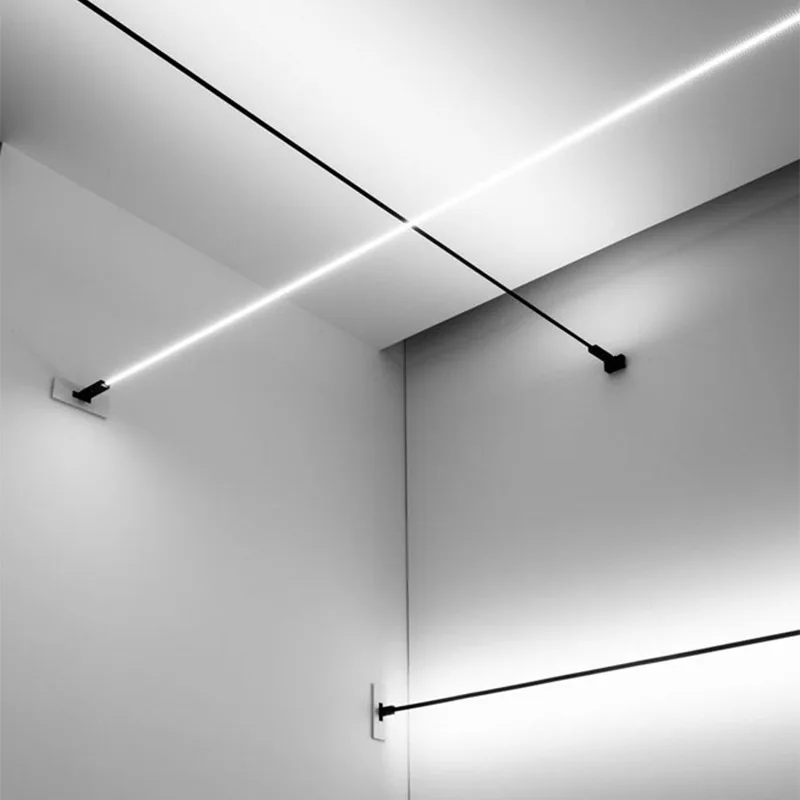 現代のブラックホワイトリニアウォールランプスカイライン燭台  - Lighting Decoration On Wall のレビューと価格
