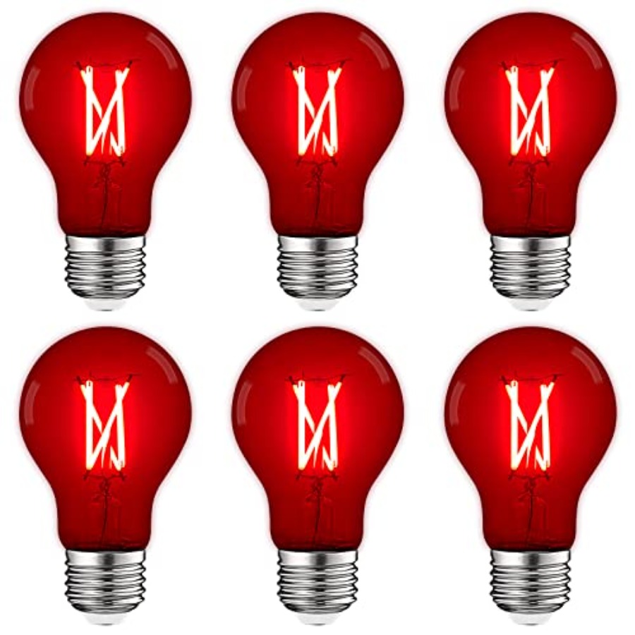 A19 エジソンLED電球、4.5W 60W相当、カラーガラ - Lighting Decoration Outdoor のレビューと価格