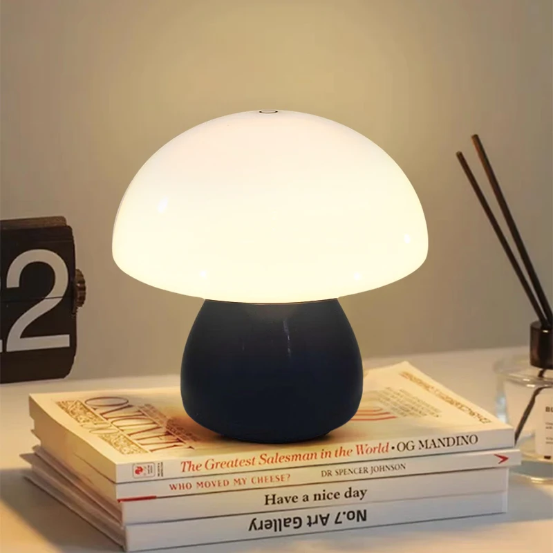 キノコ LED テーブルランプ充電タッチデスクコーヒーバー、 - Mushroom Table Lamp のレビューと価格