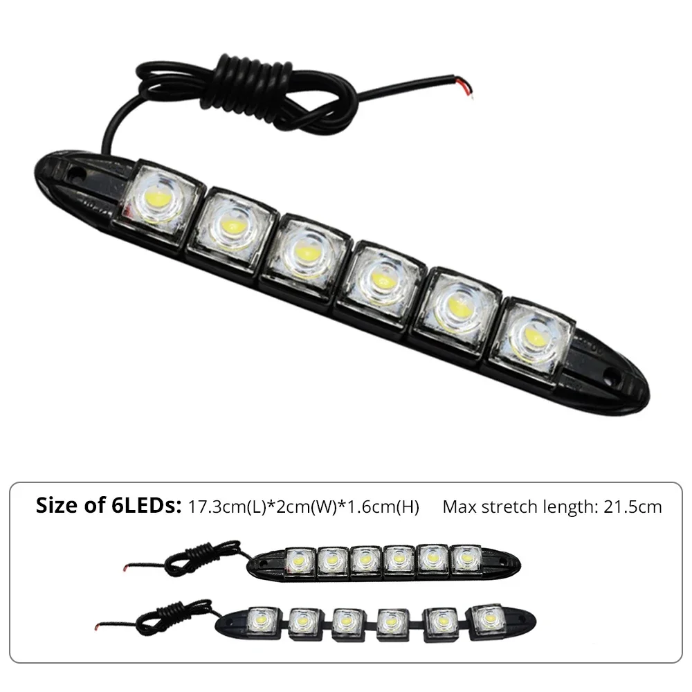 防水DRL LEDカーライト,装飾ライト,フレキシブル,デイ - Lighting Bolt Decor のレビューと価格