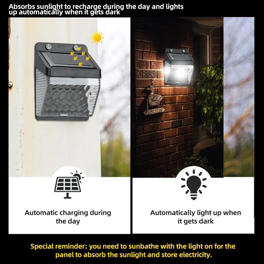 LED ソーラーライト PIR モーションセンサーウォールラ - Lighting Decoration Outdoor のレビューと価格