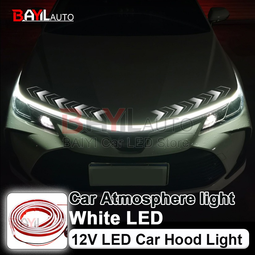 12V ホワイトカーフードライトストリップ、スキャンスタート - Lighting Bolt Decor のレビューと価格
