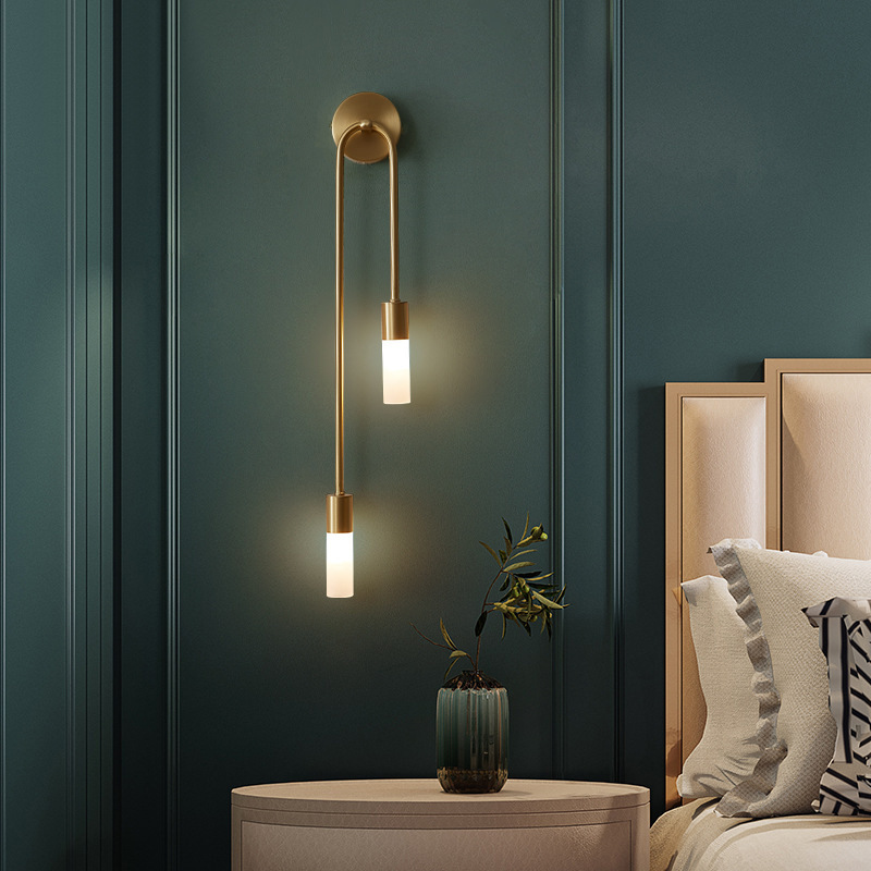 レトロ背景リビングルーム通路寝室ランプベッドサイド北欧クリエ - Lighting Decoration On Wall のレビューと価格