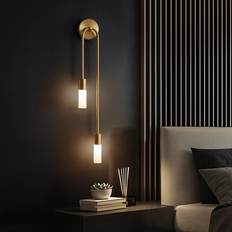 レトロ背景リビングルーム通路寝室ランプベッドサイド北欧クリエ - Lighting Decoration On Wall のレビューと価格