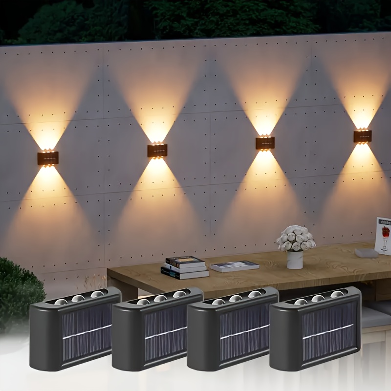 LEDソーラーライト 屋外防水 ソーラーウォールランプ 上下 - Lighting Decoration Outdoor のレビューと価格