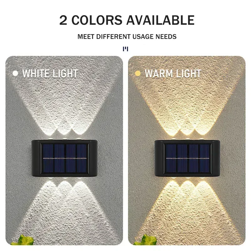 LEDソーラーライト 屋外防水 ソーラーウォールランプ 上下 - Lighting Decoration Outdoor のレビューと価格