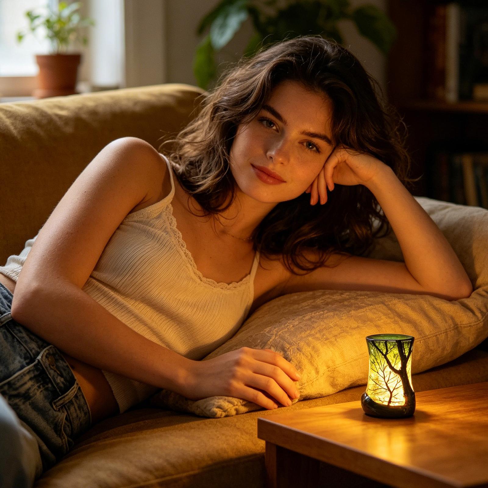 ベッドサイドテーブルランプ フォレストナイトライト 装飾的な - Home Lighting And Decor のレビューと価格