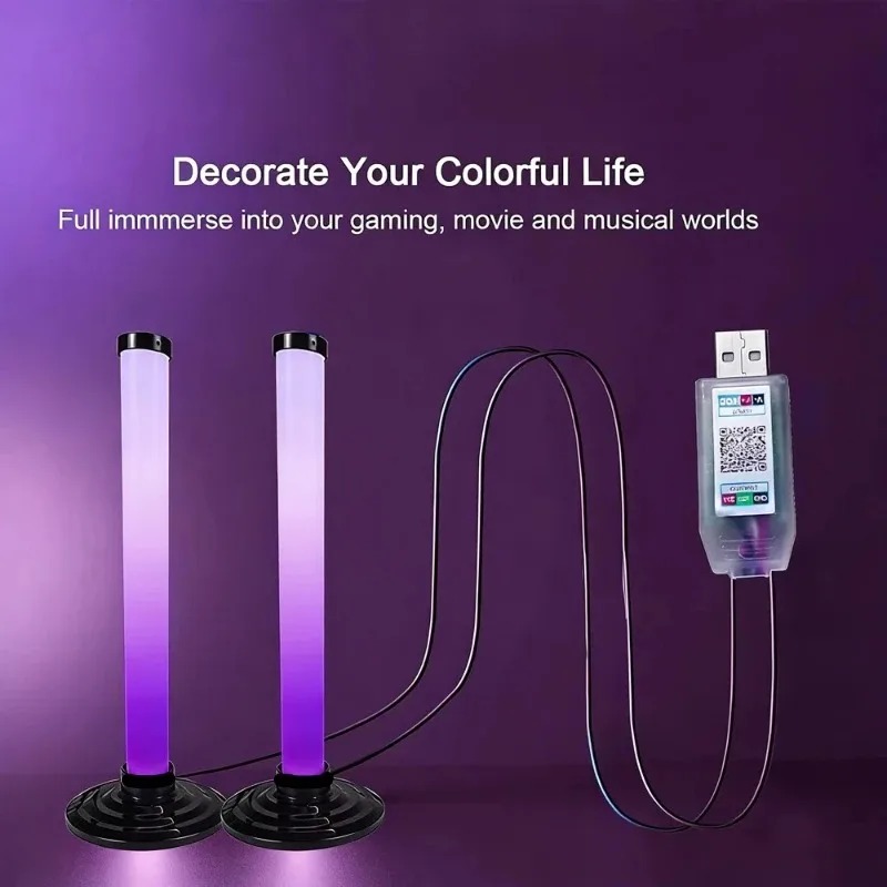 RGB LEDライトバー USB給電式、スマートTVアンビエ - Home Lighting And Decor のレビューと価格