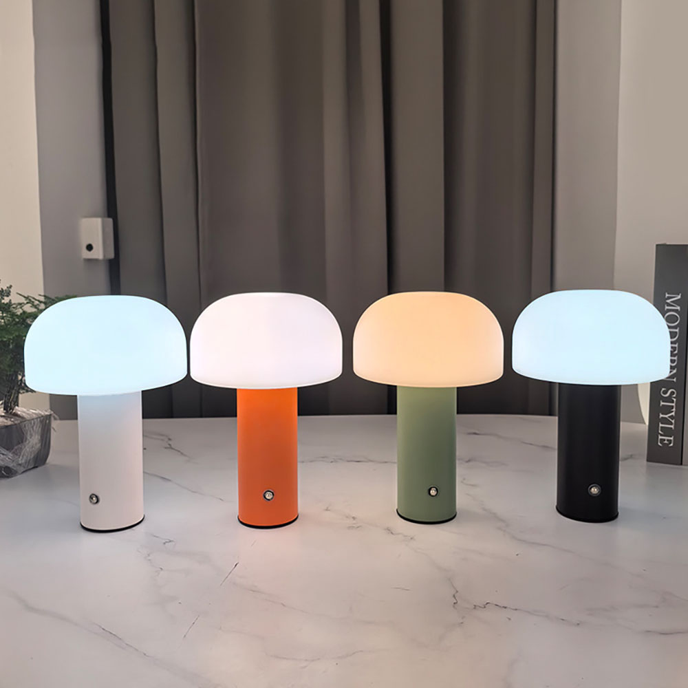 キノコ調光LEDデスクランプ,充電テーブルランプ,バー,レス - Mushroom Table Lamp のレビューと価格