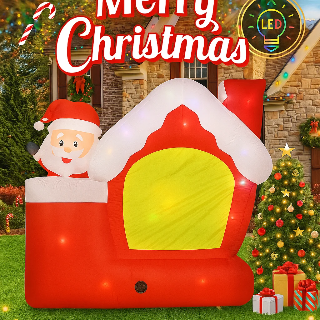 7フィートの巨大なホリデー照明、LEDライト付きクリスマスイ - Santa'S Elves Holiday Lighting & Decor Llc のレビューと価格