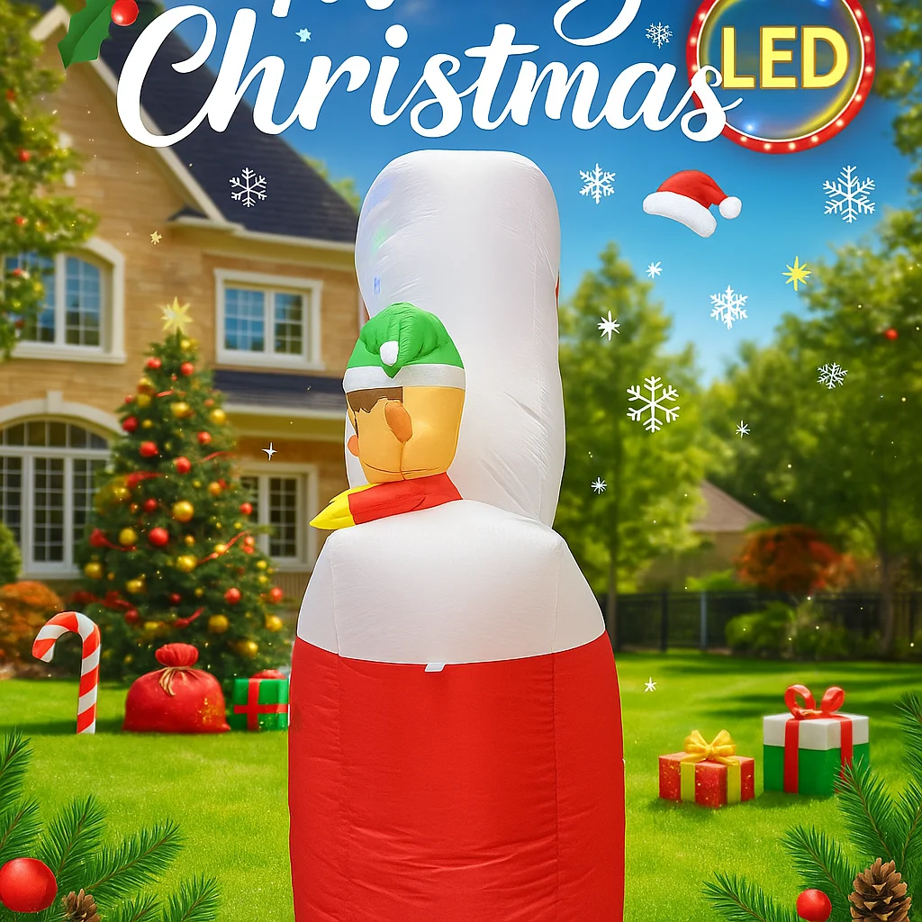 7フィートの巨大なホリデー照明、LEDライト付きクリスマスイ - Santa'S Elves Holiday Lighting & Decor Llc のレビューと価格