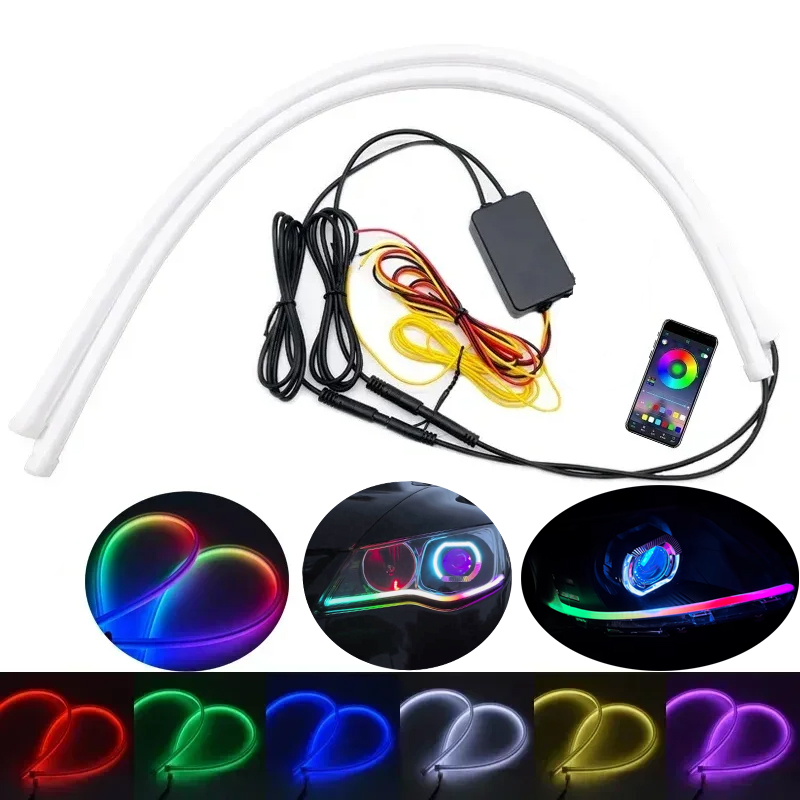 車のヘッドライト装飾ライト,アプリケーション制御付きの柔軟な - Lighting Bolt Decor のレビューと価格