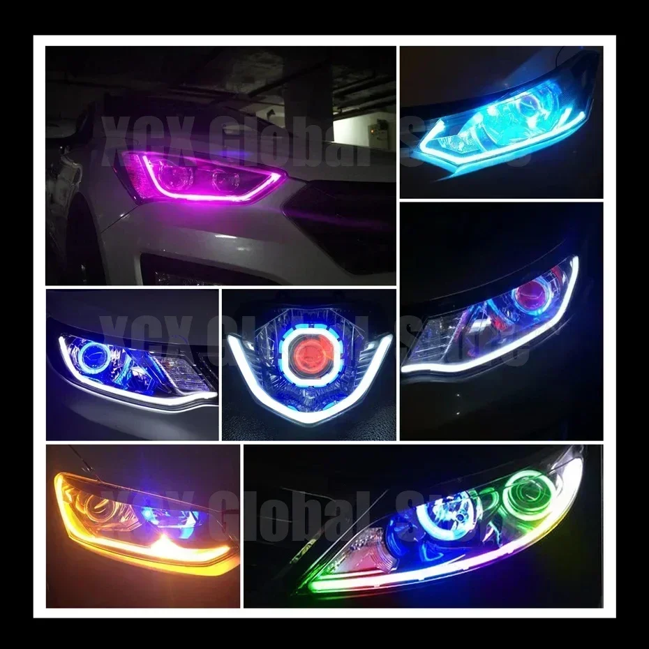 車のヘッドライト装飾ライト,アプリケーション制御付きの柔軟な - Lighting Bolt Decor のレビューと価格