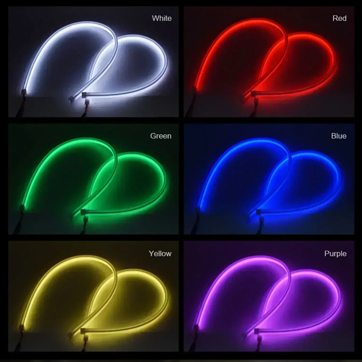 車のヘッドライト装飾ライト,アプリケーション制御付きの柔軟な - Lighting Bolt Decor のレビューと価格