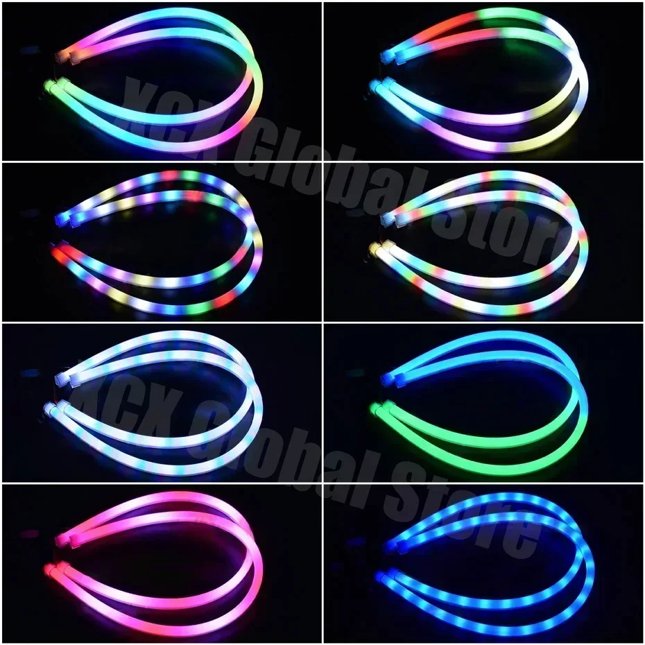車のヘッドライト装飾ライト,アプリケーション制御付きの柔軟な - Lighting Bolt Decor のレビューと価格