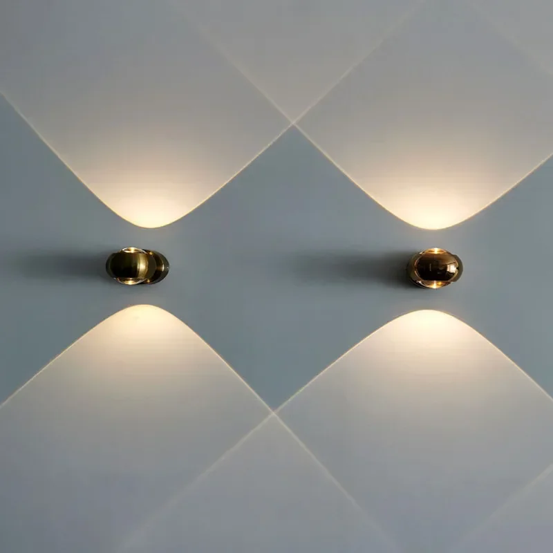 北欧デザイナーモダンアートアルミガラス LED ウォールラン - Lighting Decoration On Wall のレビューと価格