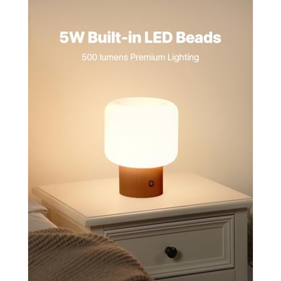 ハローマッシュルームランプ、5Wキュートなコードレス充電式テ - Mushroom Table Lamp のレビューと価格