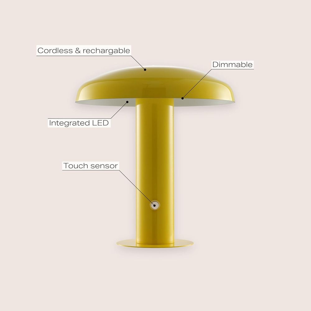 11個の現代的なマッシュルーム型テーブルランプ - 充電式/ - Mushroom Table Lamp のレビューと価格