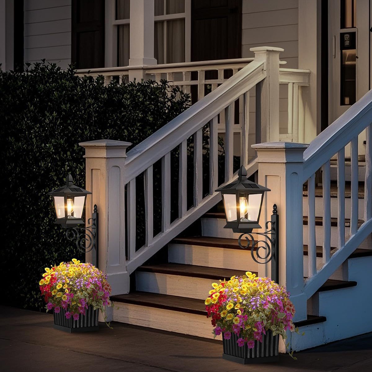 2 in 1 ソーラープランターランプ 防水 暖白色 屋外壁 - Lighting Decoration Outdoor のレビューと価格
