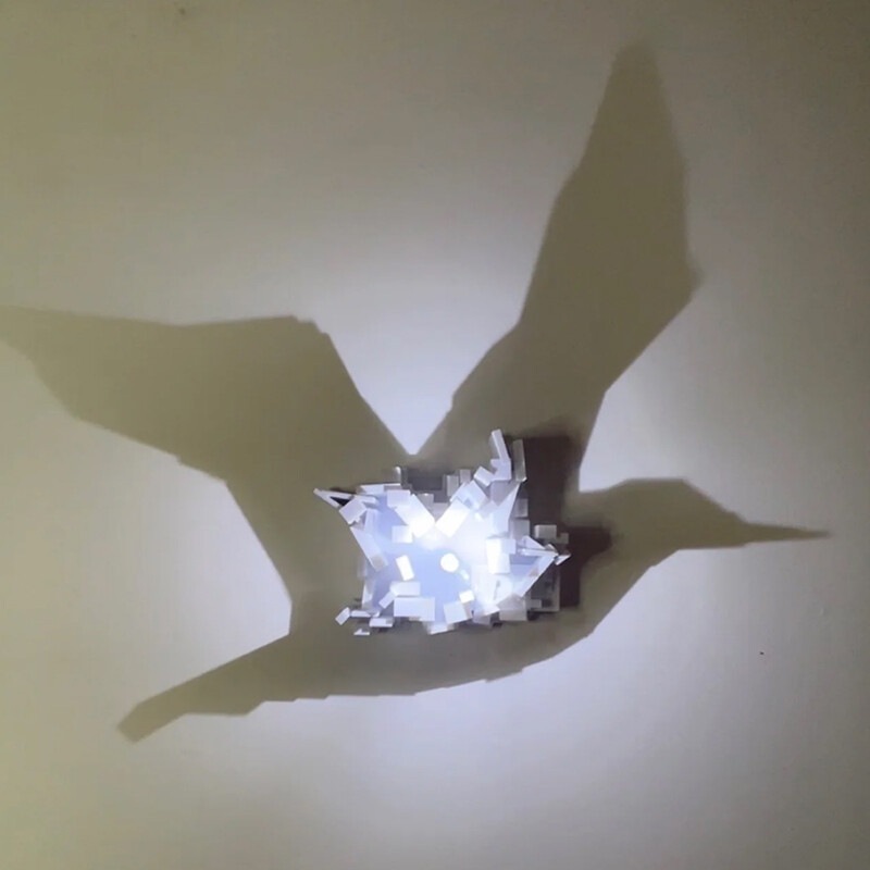 ドロップシッピング 3Dライトシャドウナイトライト アンビエ - Lighting Decoration On Wall のレビューと価格