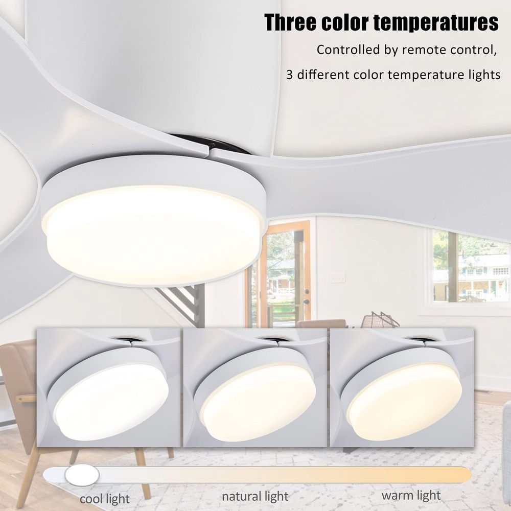 42～52インチのシーリングファン（照明付き）、6段階速度調 - Decor Lighting Floor Lamps のレビューと価格