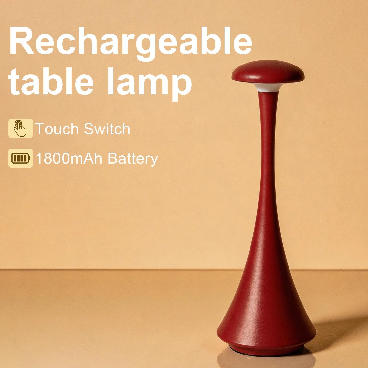 GGbingo マッシュルームテーブルランプ 充電式ワイヤレ - Mushroom Table Lamp のレビューと価格