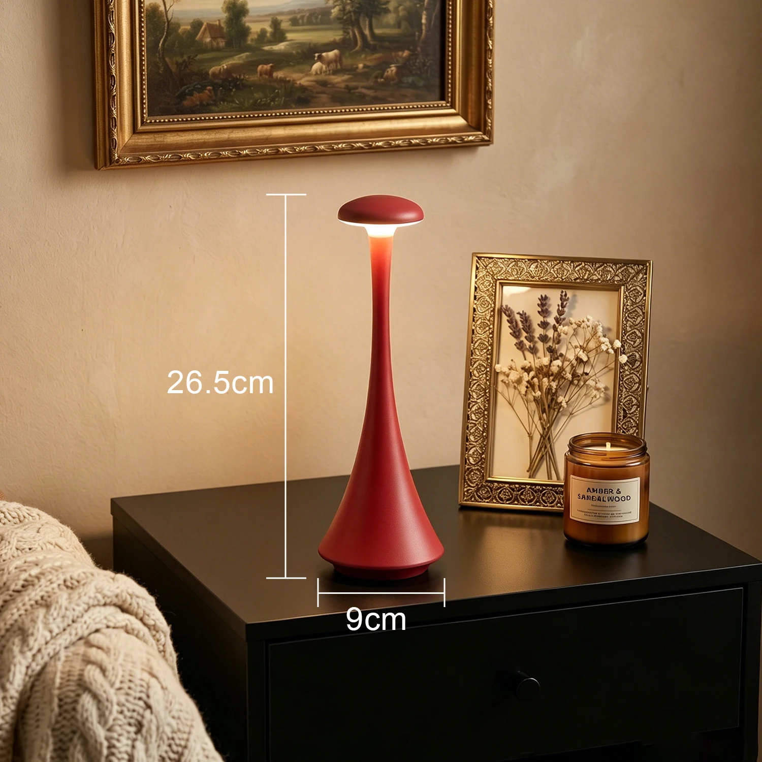 GGbingo マッシュルームテーブルランプ 充電式ワイヤレ - Mushroom Table Lamp のレビューと価格