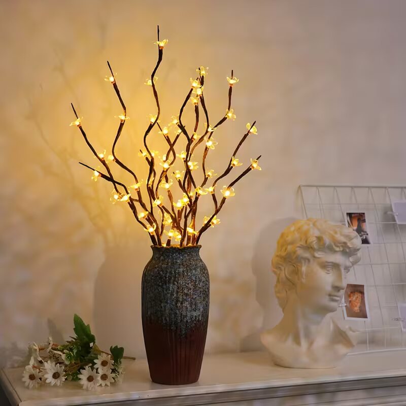 1/2PC 20LED 桜の枝ライト屋内屋外ホームデコレーシ - Lighting Decoration Outdoor のレビューと価格