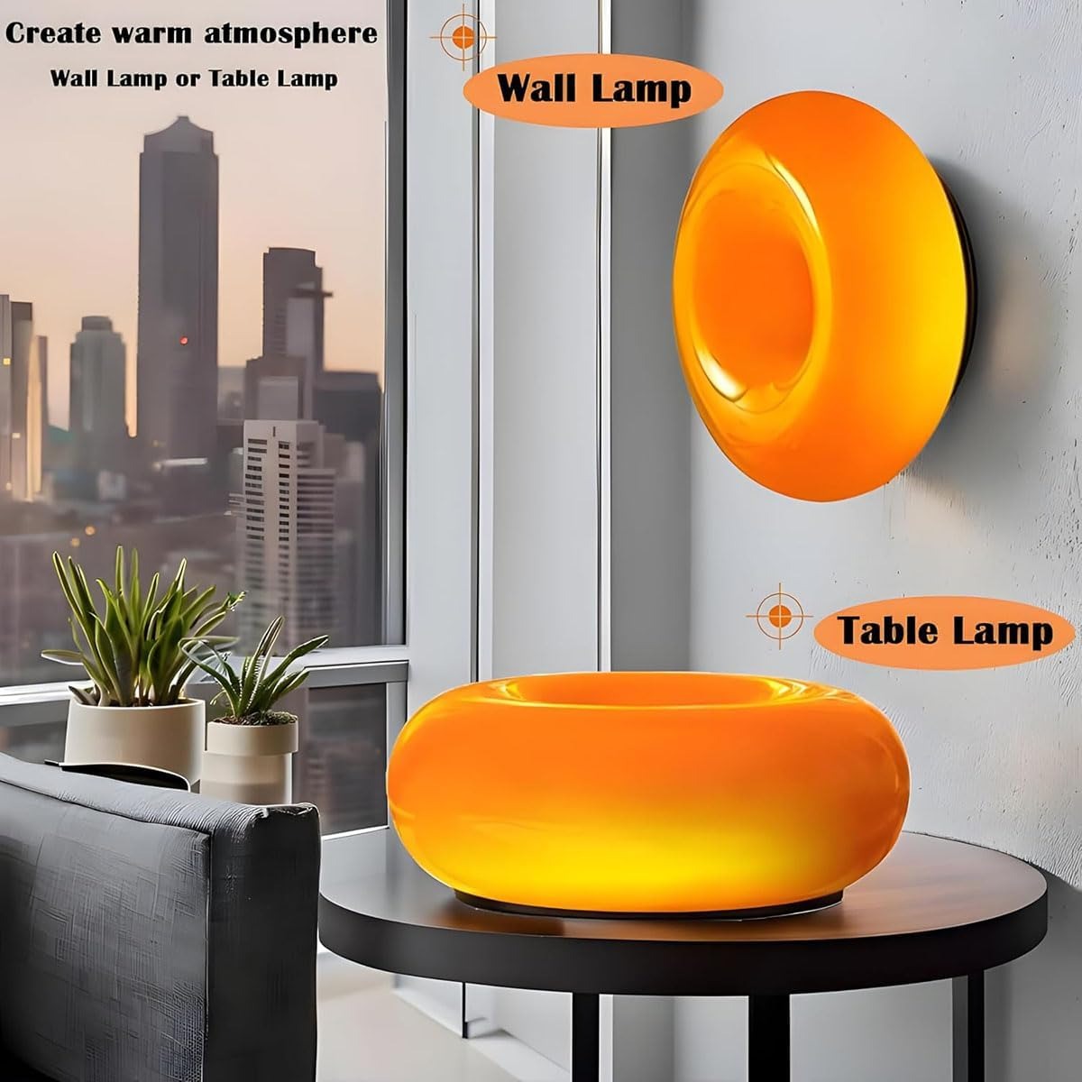 北欧ドーナツランプ バウハウス 中世ガラス製テーブルランプ  - Mushroom Table Lamp のレビューと価格