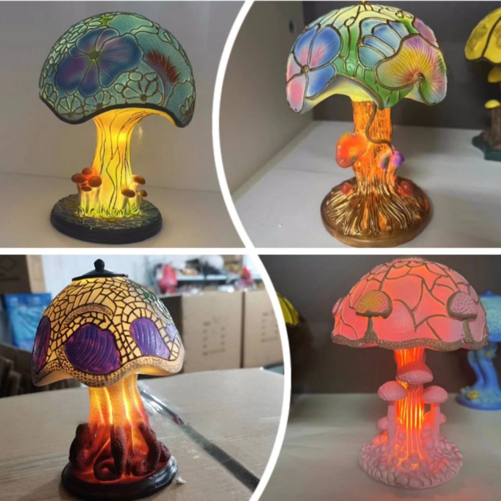 高品質な美的デザインのテーブルランプ、心地よい光の植物シリー - Mushroom Table Lamp のレビューと価格