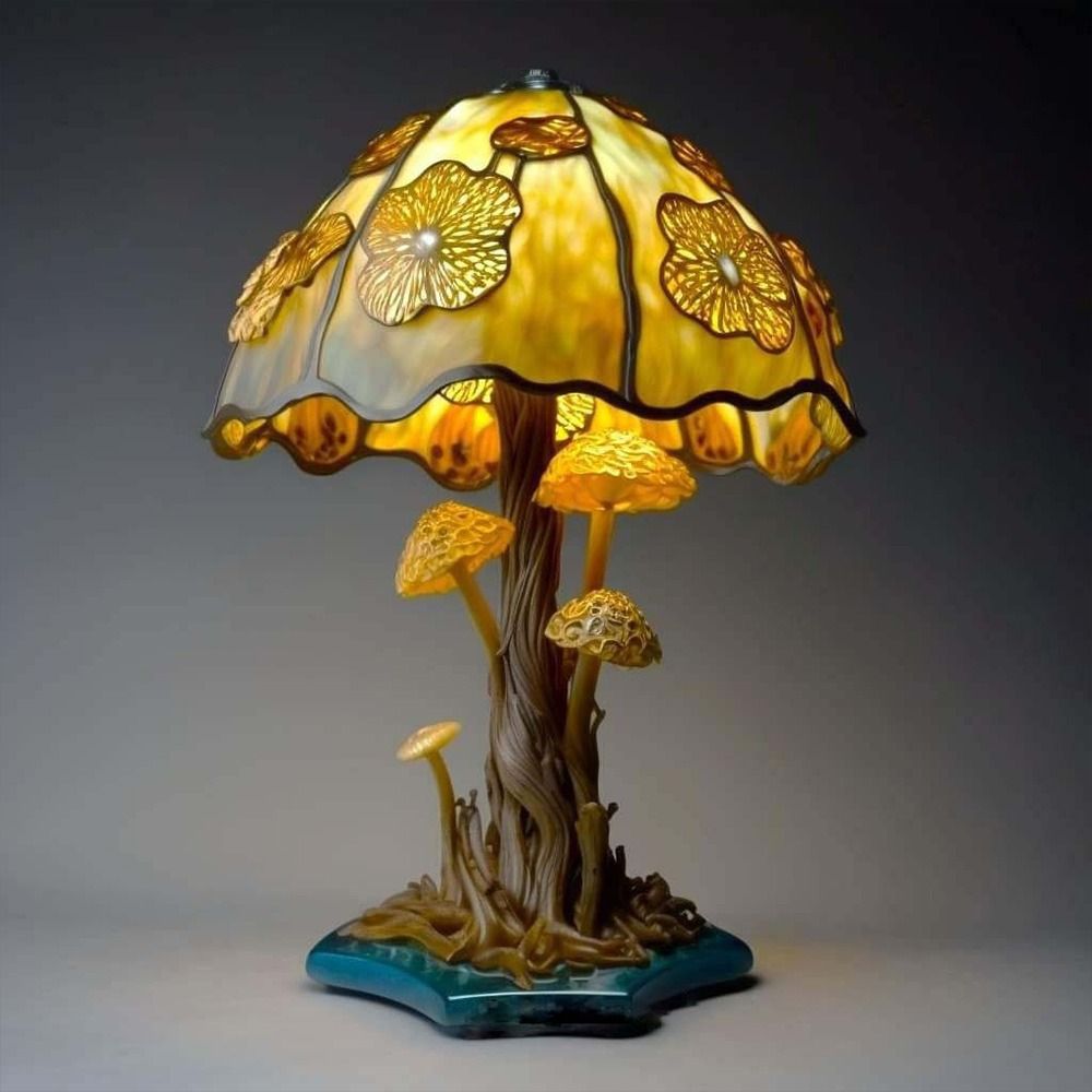 高品質な美的デザインのテーブルランプ、心地よい光の植物シリー - Mushroom Table Lamp のレビューと価格