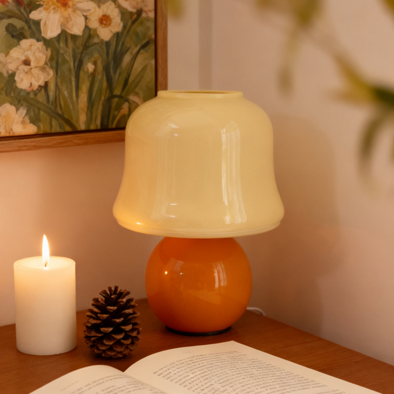 モダンミニマリストマッシュルームデスクランプ、ホームアートア - Mushroom Table Lamp のレビューと価格