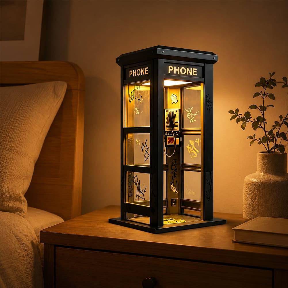 ヴィンテージロンドン電話ボックステーブルランプ レトロ電話ボ - Home Lighting And Decor のレビューと価格