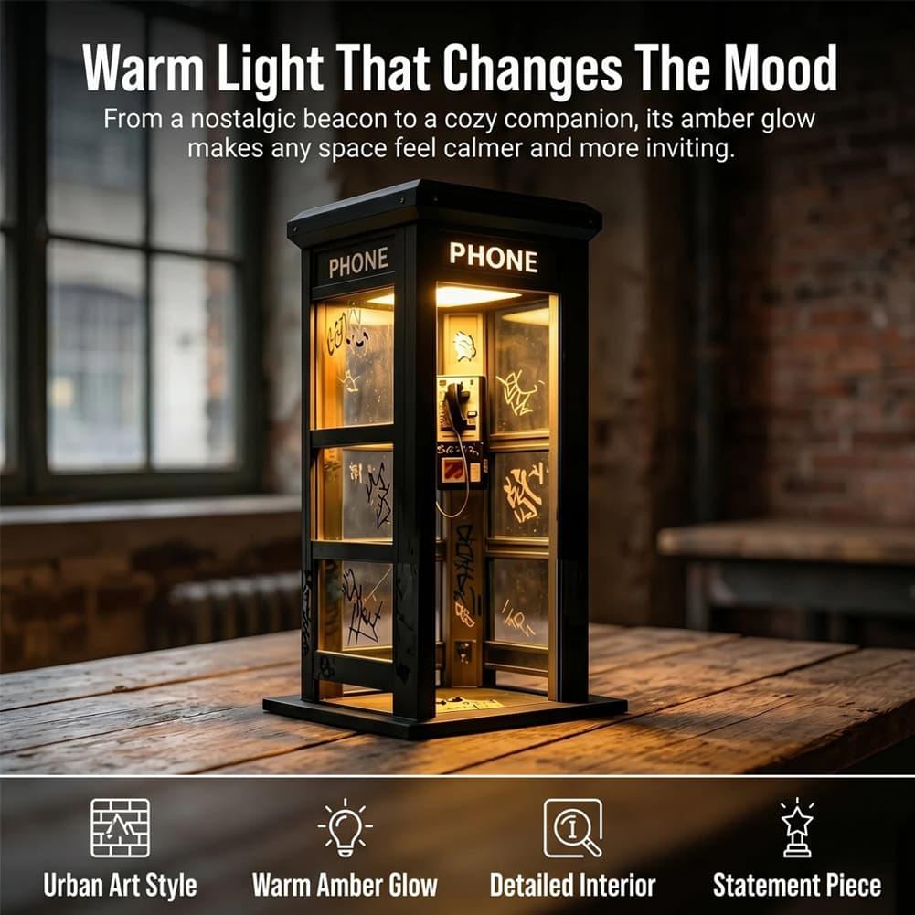 ヴィンテージロンドン電話ボックステーブルランプ レトロ電話ボ - Home Lighting And Decor のレビューと価格