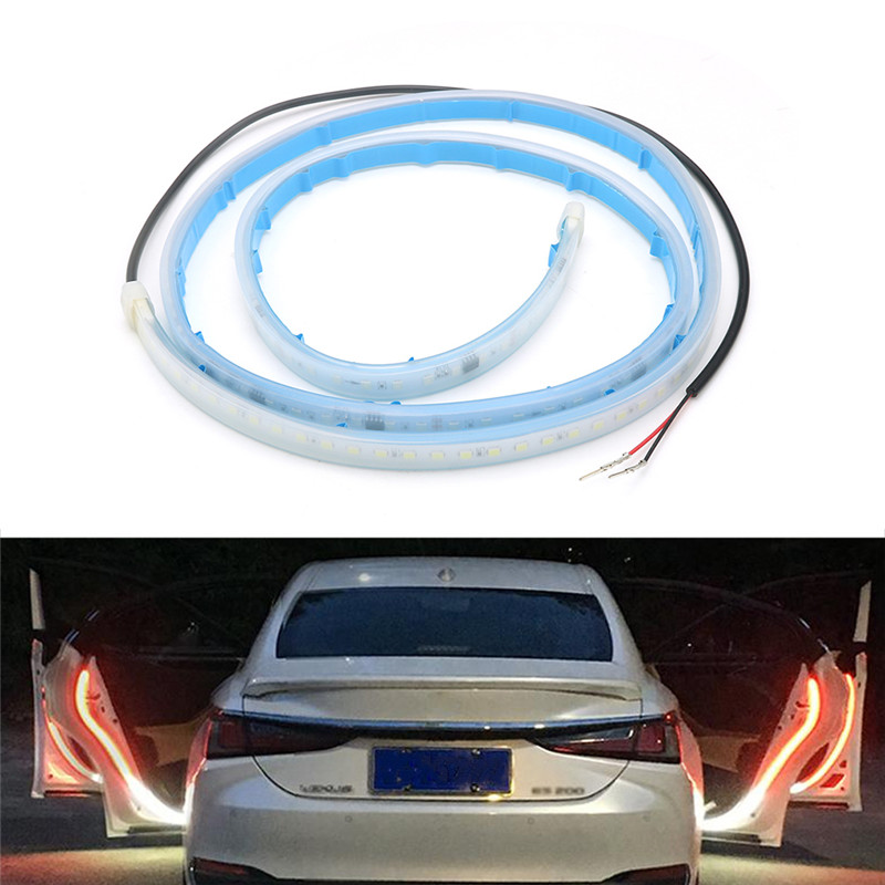LEDカー ドア開閉警告灯ストリップ 2個 120cm 12 - Lighting Bolt Decor のレビューと価格