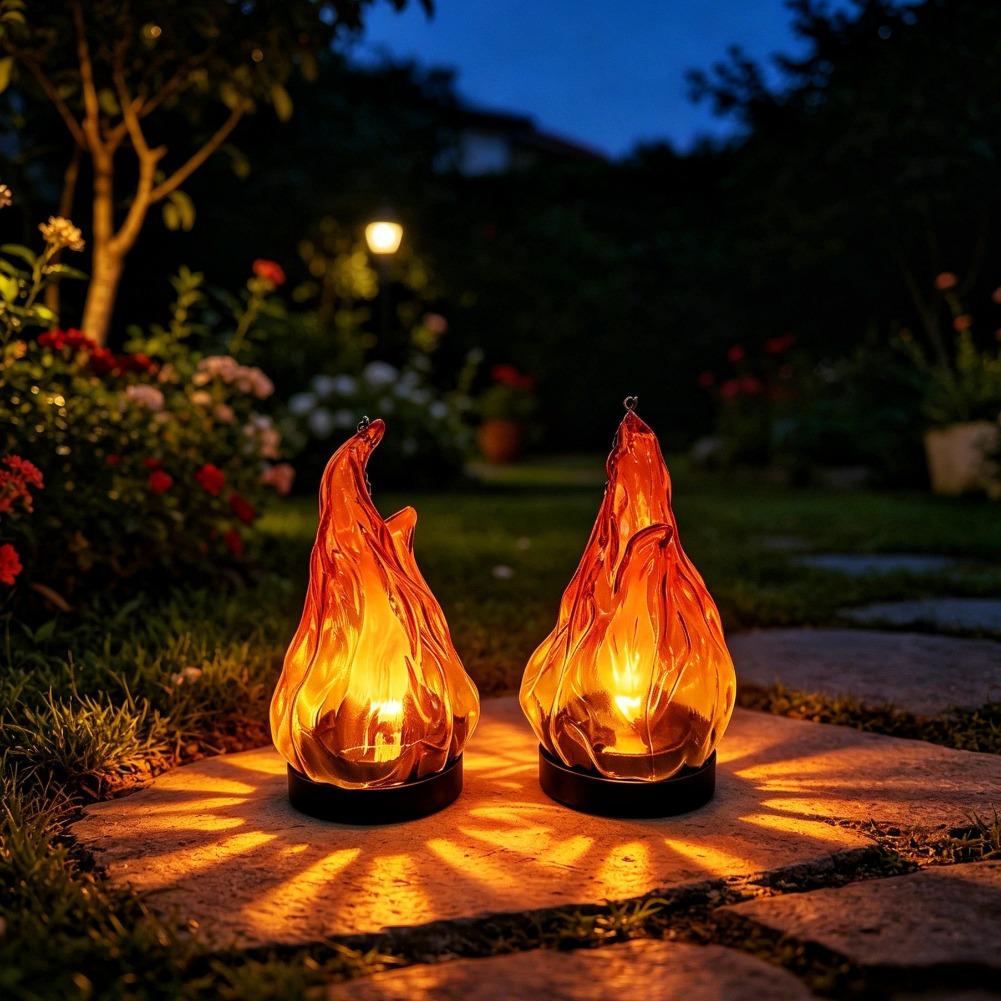 ソーラーフレームハンギングランタンライトIP65防水フリッカ - Lighting Decoration Outdoor のレビューと価格
