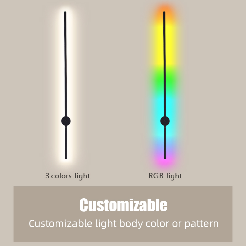 モダンな充電式LEDウォールスコンスランプ、ブラックアルミニ - Lighting Decoration On Wall のレビューと価格