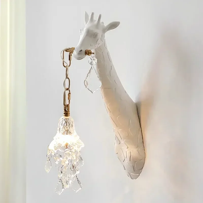 北欧新樹脂キリン LED ウォールライト寝室のベッドヘッド廊 - Lighting Decoration On Wall のレビューと価格