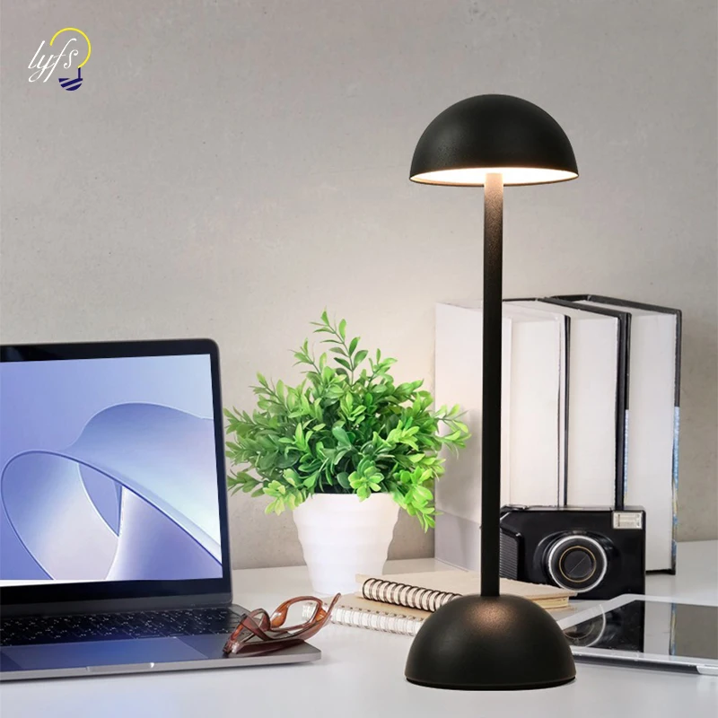 北欧のキノコ型LEDテーブルランプ,タッチUSB,充電式,固 - Mushroom Table Lamp のレビューと価格