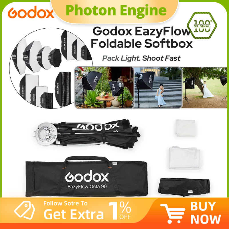 Godox EazyFlowシリーズ折りたたみ式ソフトボック - Lighting Gallery のレビューと価格