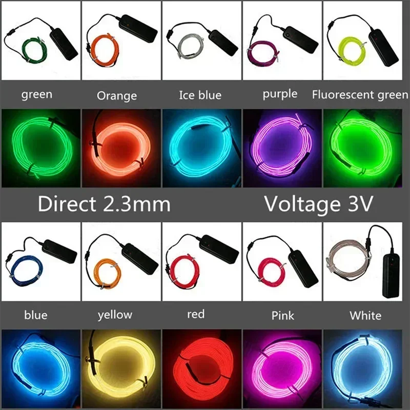 1 メートル/3 メートル/5 メートル柔軟なネオンライトボ - Lighting Bolt Decor のレビューと価格