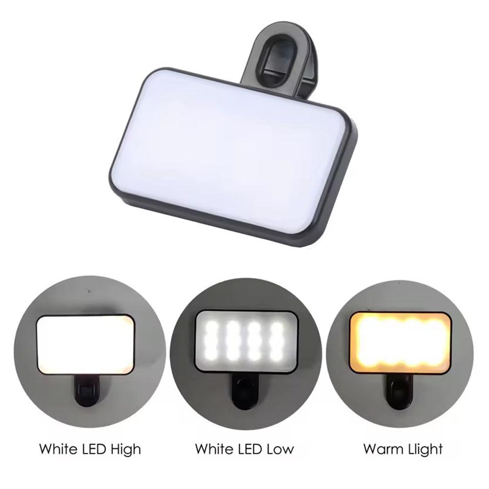 ミニ LED セルフィーライト 3 色モード調整可能な明るさ - Lighting Gallery のレビューと価格