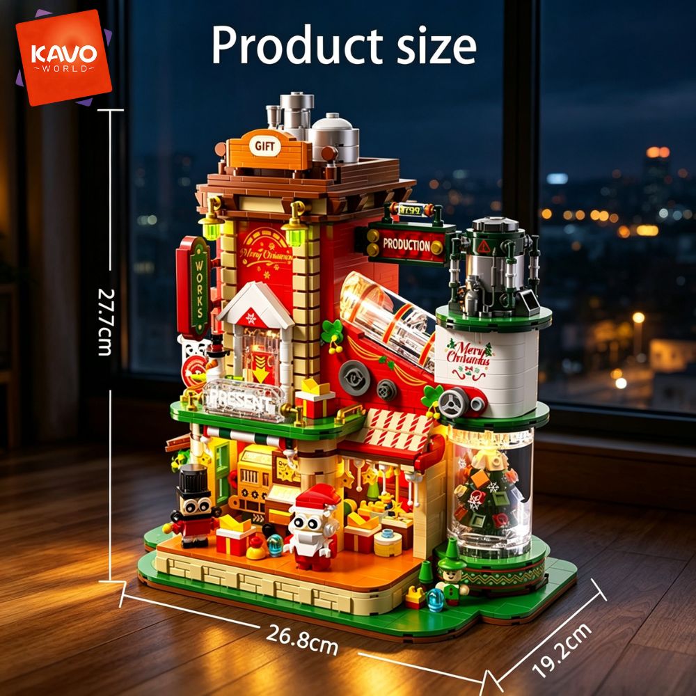 KAVOWORLD 2775ピース クリスマスギフト 工場ビ - Santa'S Elves Holiday Lighting & Decor Llc のレビューと価格