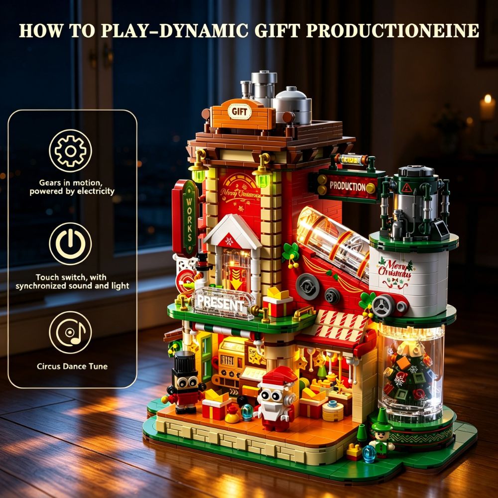 KAVOWORLD 2775ピース クリスマスギフト 工場ビ - Santa'S Elves Holiday Lighting & Decor Llc のレビューと価格