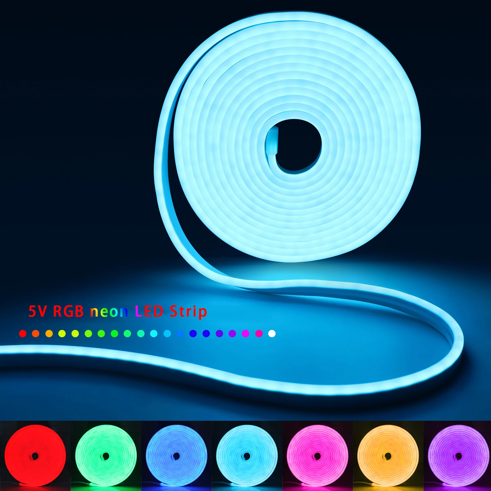 1-5m RGB LEDネオンストリップライト 5V USB - Home Lighting And Decor のレビューと価格